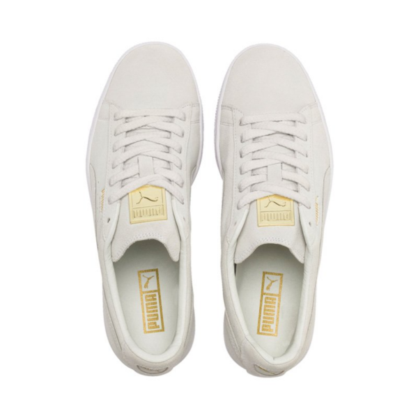 Giày Puma Suede Classic Metal Badge 'White Team Gold' 370081-02 - Ảnh 4