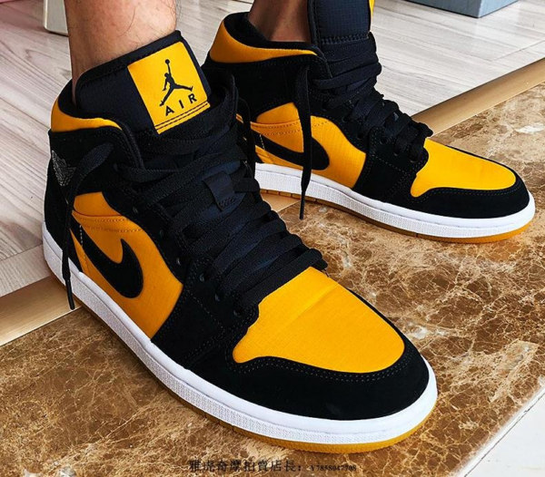 Giày Nike Air Jordan 1 Mid 'Black Gold' CD6759-007 - Ảnh 2