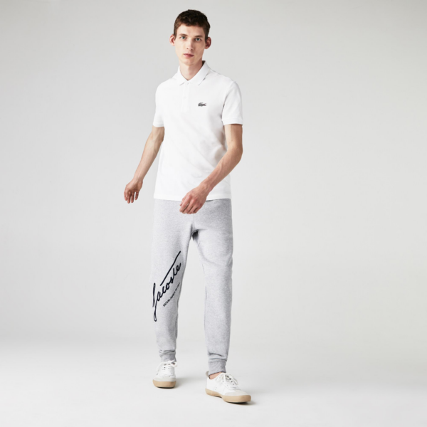 Áo Lacoste Men's National Geographic White Polo Shirt PH6286-6NW - Ảnh 4