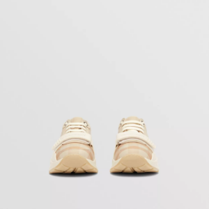 Alternative view of Giày Burberry Check Cotton Sneakers 'Soft Fawn' 80539911