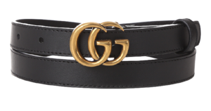 Thắt Lưng Gucci GG Mamon Double G Buckle Thin Belt 409417-AP00T-1000