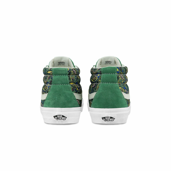 Giày Vans Sk8-mid Reissue Paisley 'Green White' VN0A391F6TM - Ảnh 5