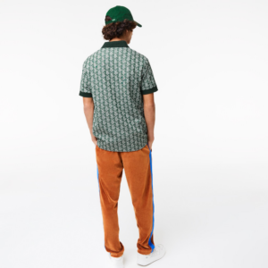 Ao Lacoste Classic Fit Print Contrast Collar 'Green' DH0073-7M4