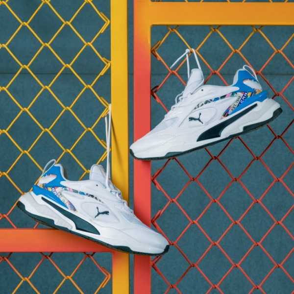 Giày Puma RS-Fast Intl Game 'White Blue' 375149-01 - Ảnh 5
