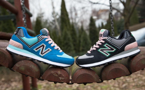 Giày New Balance 574 Classics Traditionnels Blue WL574BFL - Ảnh 4