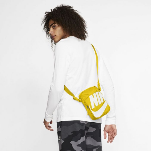 Túi Nike Heritage 2.0 Small Item Yellow White Shoulder Bag BA6344-735 - Ảnh 2