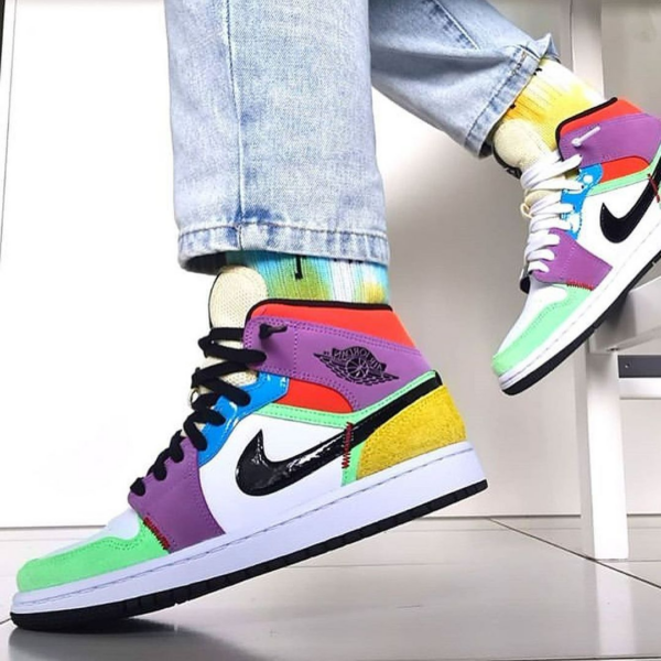 Giày Nike Air Jordan 1 Mid SE 'Lightbulb' CW1140-100 - Ảnh 9