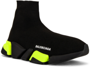 Alternative view of Giày Balenciaga Speed 2.0 Sneaker 'Black Fluo Yellow' 617239-W1720-1171