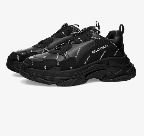 Giày Balenciaga Triple S Sneaker 'Allover Logo Black' 536737-W2FA1-1090 - Ảnh 6