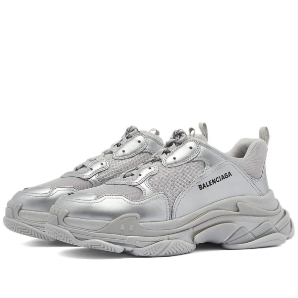 Giày Balenciaga Triple S Sneaker 'Silver Metallic' 536737-W2FS2-8100 - Ảnh 3