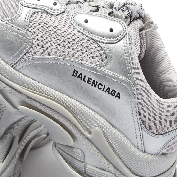 Giày Balenciaga Triple S Sneaker 'Silver Metallic' 536737-W2FS2-8100 - Ảnh 6