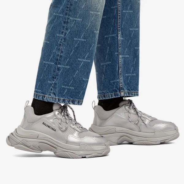 Giày Balenciaga Triple S Sneaker 'Silver Metallic' 536737-W2FS2-8100 - Ảnh 2