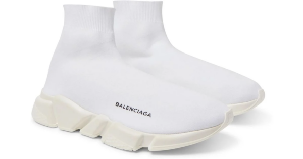 Giày Balenciaga Speed Trainer Mid 'Triple White' 458653-W05G0-9000 - Ảnh 3