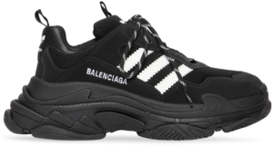 Giay Balenciaga x Adidas Triple S 'Black' 712821-W2ZB2-1090