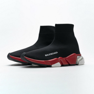 Giay Balenciaga Speed Clear Sole 'Black Red' 607544-W05GH-1038