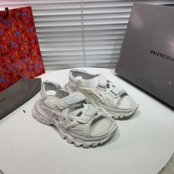 Dép Balenciaga Track Sandal 'Triple White' 617542 W2CC1 9000 - Ảnh 3