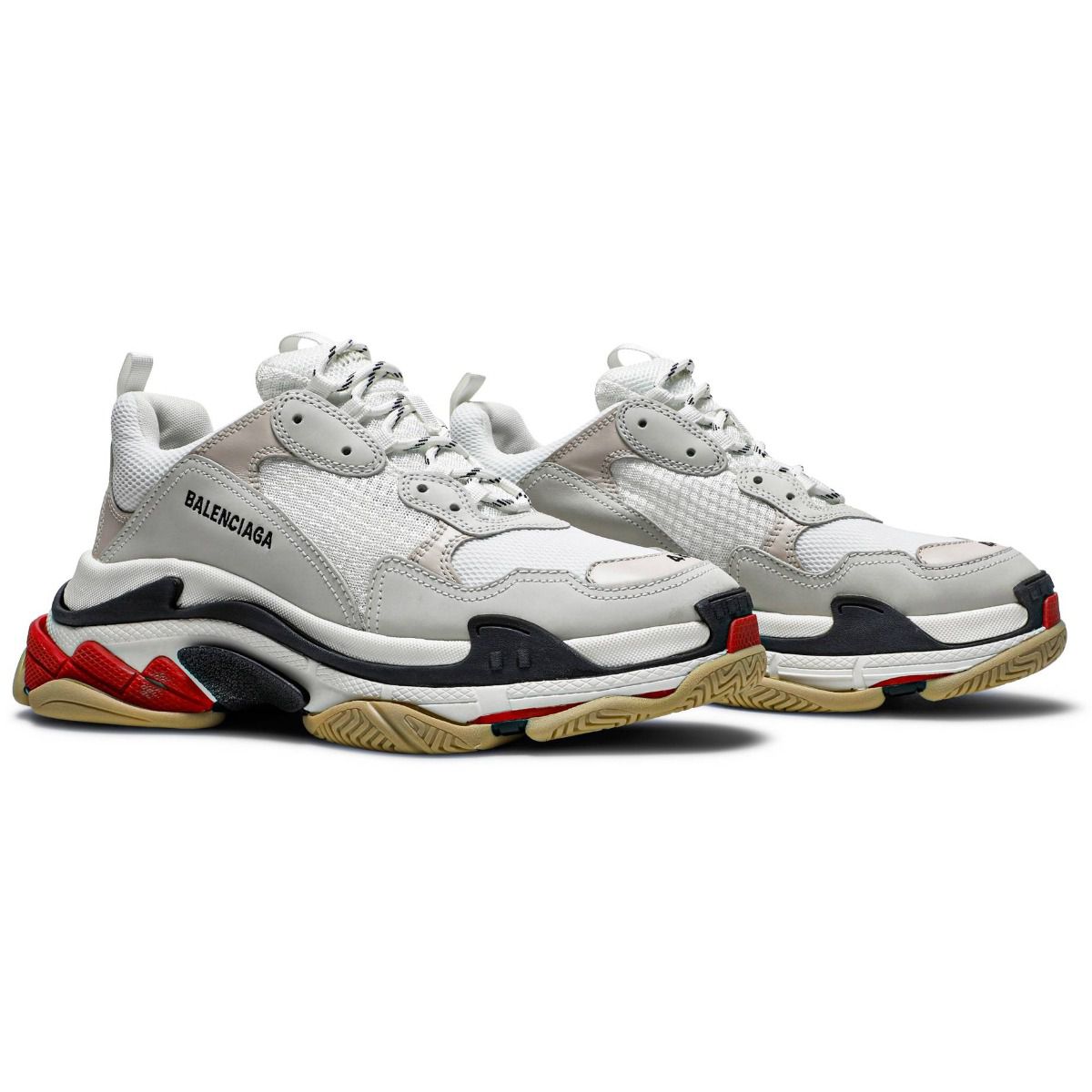 Giày Balenciaga Triple S Sneaker 'White Black Red' 533882-W09E1-9000 - Ảnh 2