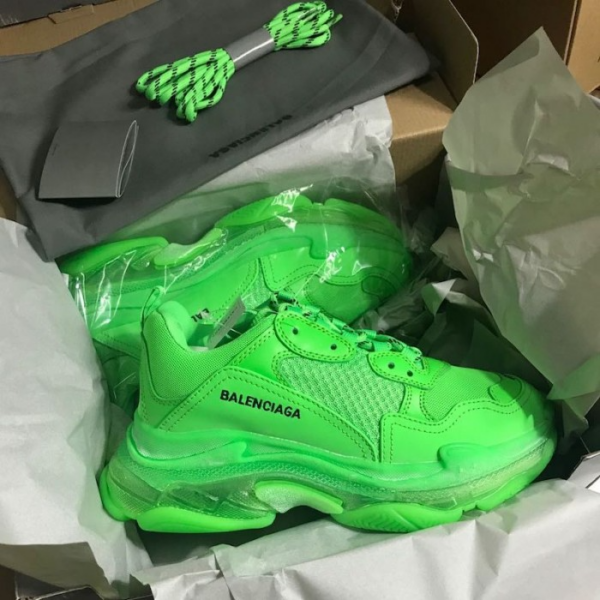 Giày Balenciaga Triple S Sneaker Green 544351-W2GR1-3801 - Ảnh 4