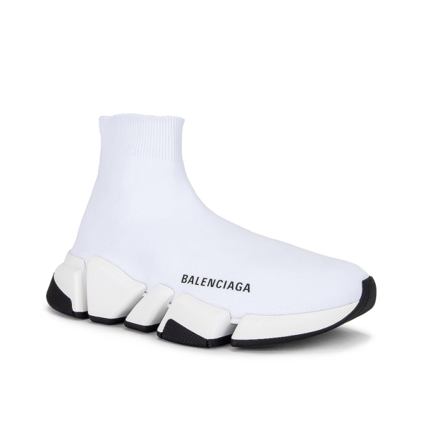 Giày Balenciaga Speed 2 Snearkers In White 617196 W1702 9014 - Ảnh 2