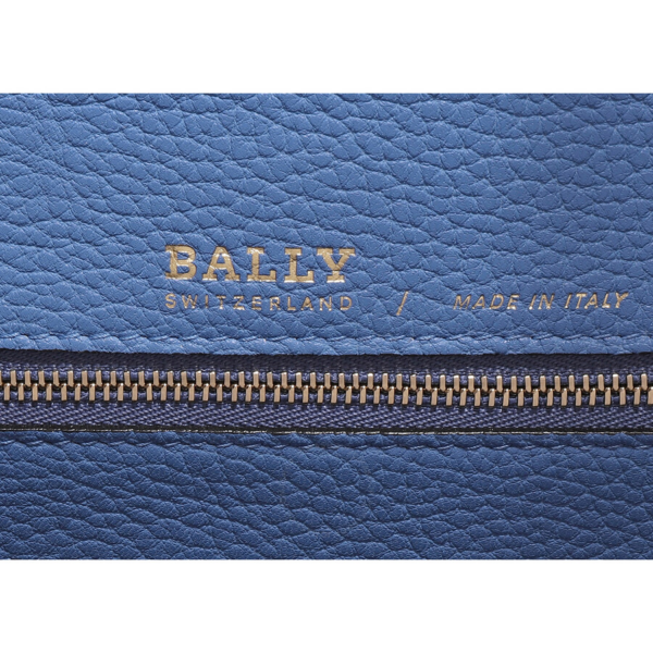 Túi Bally B Turnlock Leather 'Blue' 6222058 - Ảnh 2