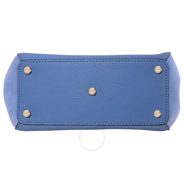Túi Bally B Turnlock Leather 'Blue' 6222058 - Ảnh 5