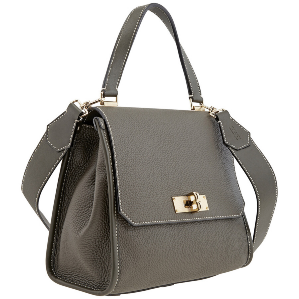 Túi Bally Breeze Top Handle Leather 'Fango' 6224497 - Ảnh 3