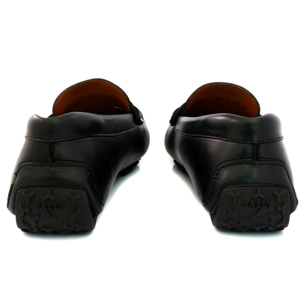 Giày Bally Leather Driver Piquet Loafers 'Black' 6221289 - Ảnh 3