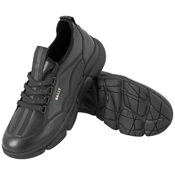 Giày Bally Leather Lace-up Trainers 'Black' 600665 24546 F000 - Ảnh 2