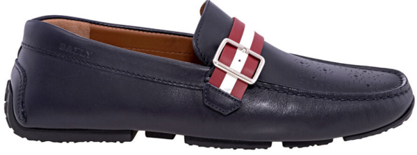 Giày Bally Pilcher Leather Loafers 'Ink' 6222968