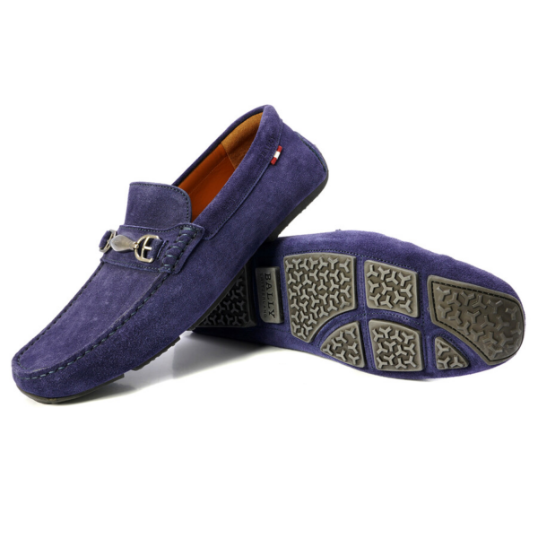 Giày Bally Pardue Suede Loafers 'Ink' 6217543 - Ảnh 2