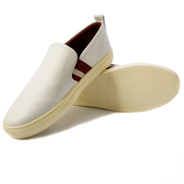 Giày Bally Herald-New Slip-On 'White' 6223165 - Ảnh 2