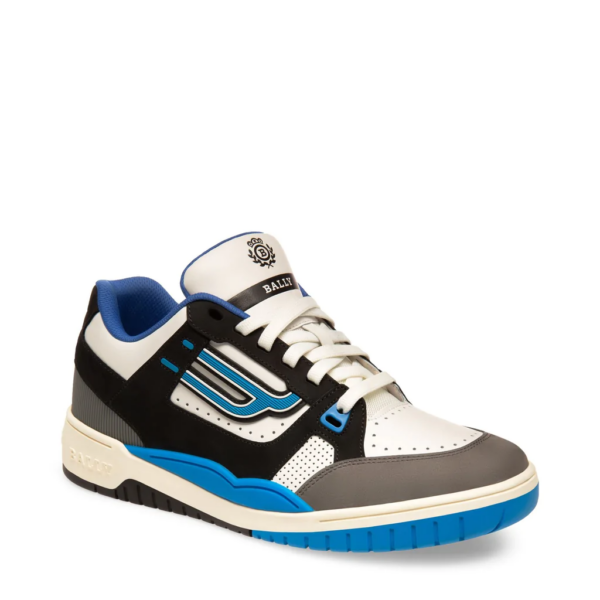 Giày Bally Kuba Champion Sneakers 'White Blue' 6226046 - Ảnh 2