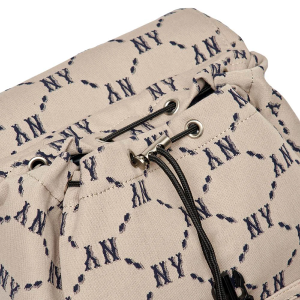 Túi MLB Monogram Diamond Jacquard NY Yankees Beige - Ảnh 3