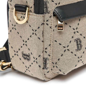 Balo MLB Mini Diamond Monogram 'Grey' 7ABKMD23N-50BKS