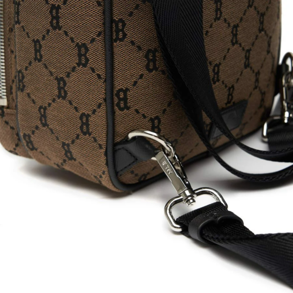 Túi MLB Monogram Diamond Jacquard 'Dark Begie' 3ABKS031N-43BGD - Ảnh 7