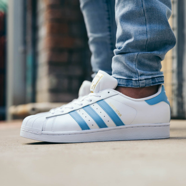 Giày Adidas Superstar Foundation J 'Light Blue'  S81018 - Ảnh 2