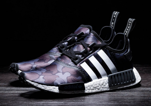Giày Adidas A Bathing Ape x NMD R1 'Black Camo' BA7325 - Ảnh 3