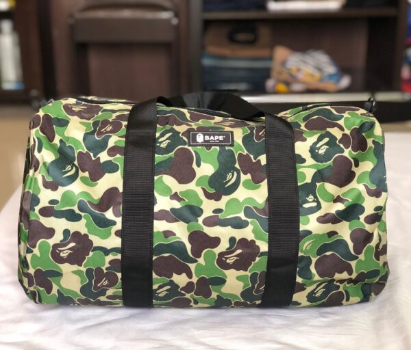 Túi BAPE Green Camo Duffle Bag - Ảnh 2