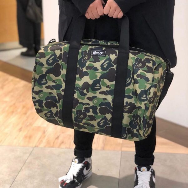 Túi BAPE Green Camo Duffle Bag - Ảnh 3