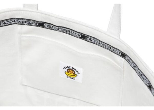 Túi BAPE Shoulder Eco Tote 16OZ Canvas White - Ảnh 2