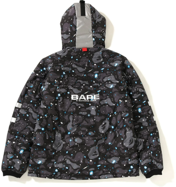 Áo BAPE Space Camo Hoodie Jacket Black BA-SCHJBK - Ảnh 3
