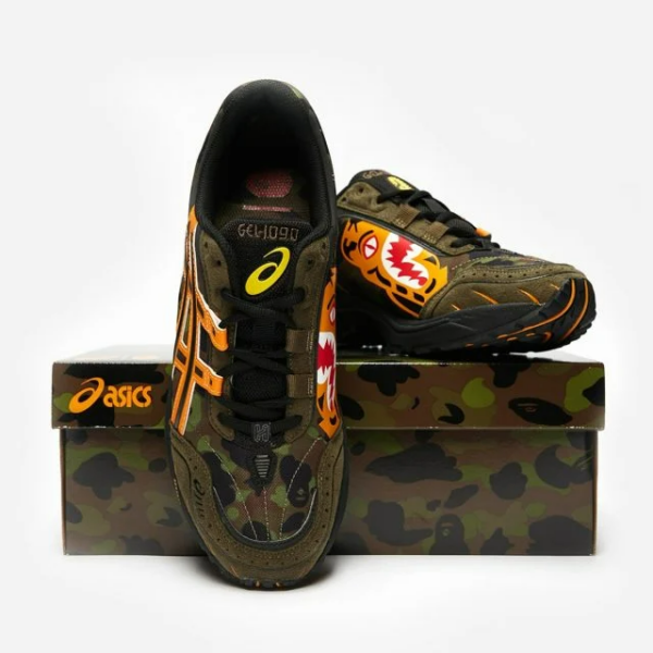 Giày Asics BAPE x Gel 1090 'Camo' 1023A061-200 - Ảnh 4