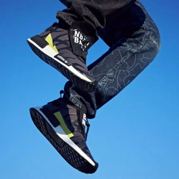 Giày Adidas Neighborhood x A Bathing Ape x NMD TS1 PK 'Stealth' EE9702 - Ảnh 2