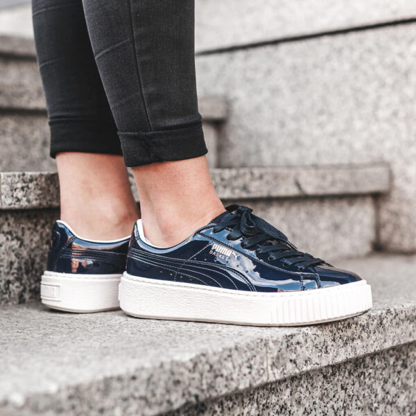 Giày Puma Wmns Basket Platform 'Patent Peacoat' 363314-03 - Ảnh 6