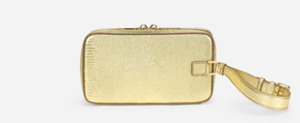 Túi Dolce & Gabbana Foiled Calfskin Plate Clutch Gold BB2066AP28780983 - Ảnh 4