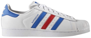 Giày Adidas Superstar 'White Red Blue' BB2246