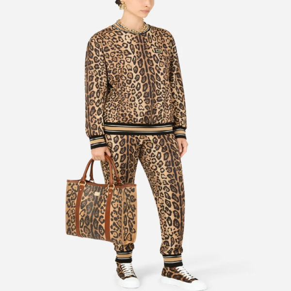 Túi Dolce & Gabbana Crespo Shopper 'Leopard Print' - Ảnh 4