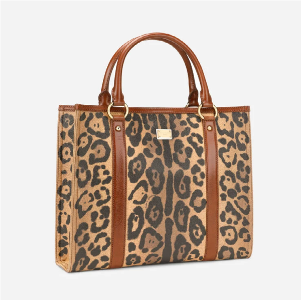 Túi Dolce & Gabbana Crespo Shopper 'Leopard Print' - Ảnh 3