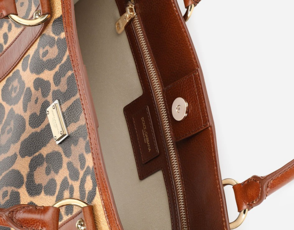 Túi Dolce & Gabbana Crespo Shopper 'Leopard Print' - Ảnh 5