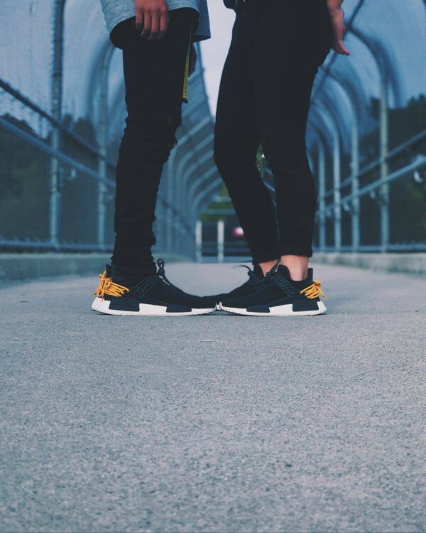 Giày Adidas NMD HU Pharrell Human Species 'Black' BB3068 - Ảnh 4